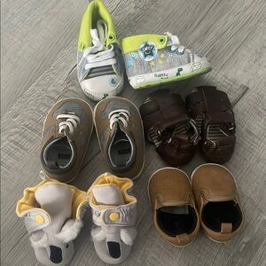 Brown and Tan Kids Shoes